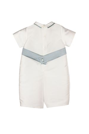 Pagliaccetto misto seta colore bianco LA STUPENDERIA KIDS | CBPG57S60S66.